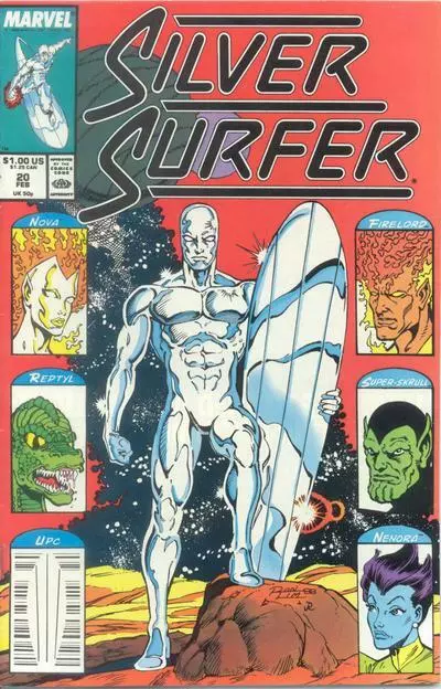 SILVER SURFER (Vol. 3) #20 F, Direct, Marvel Comics 1989 Stock Image