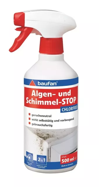 baufan® Algen- und Schimmel-STOP 500 ml chlorfrei und geruchsneutral