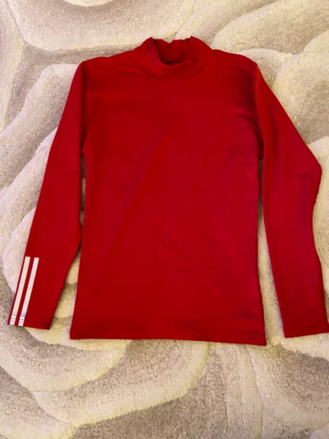 Adidas Techfit Compression Climalite Training Long Sleeve Red Top Size M  Mens