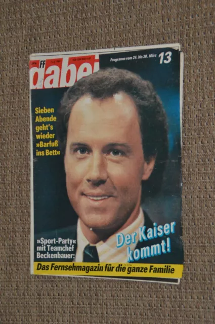 FF Dabei Funk und Fernsehen DDR Fernseh Zeitschrift 13 - 1990 Franz Beckenbauer