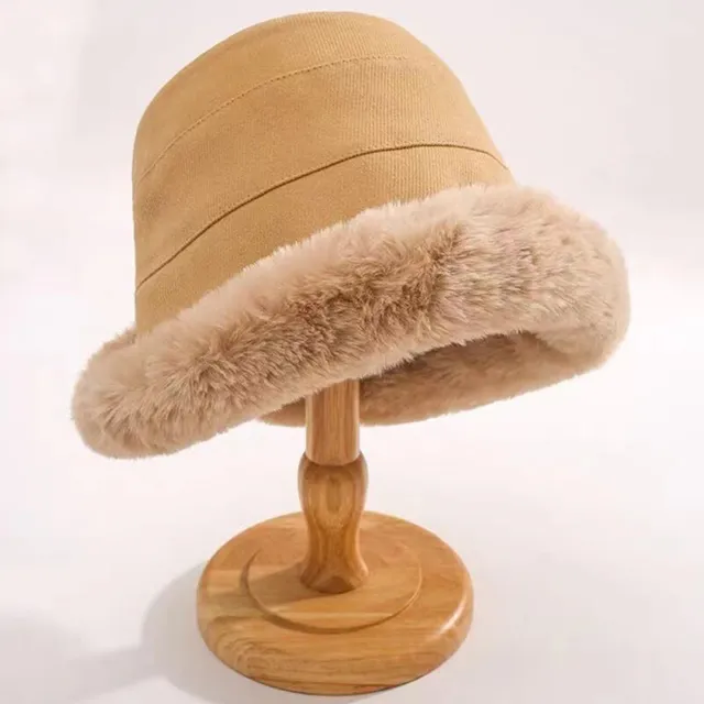 2023 Autumn And Winter New Fashion Wide Brim Warm Soft Bucket Hat Fisherman H ~~