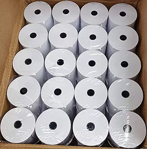 20 Rolls of Premium 80 x 80mm Thermal Paper Till Rolls, Receipt for EPOS POS,