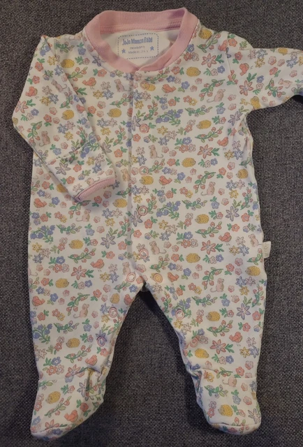 Jojo Maman Bebe Baby Girl floral sleepsuit Newborn floral mouse hedgehog (65)