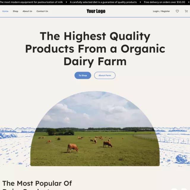 Organic Farm Web Design with Free 5GB VPS Web Hosting