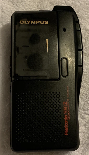 Olympus Pearlcorder S912 Microcassette Recorder W/Blank Blank Maxell Cassette