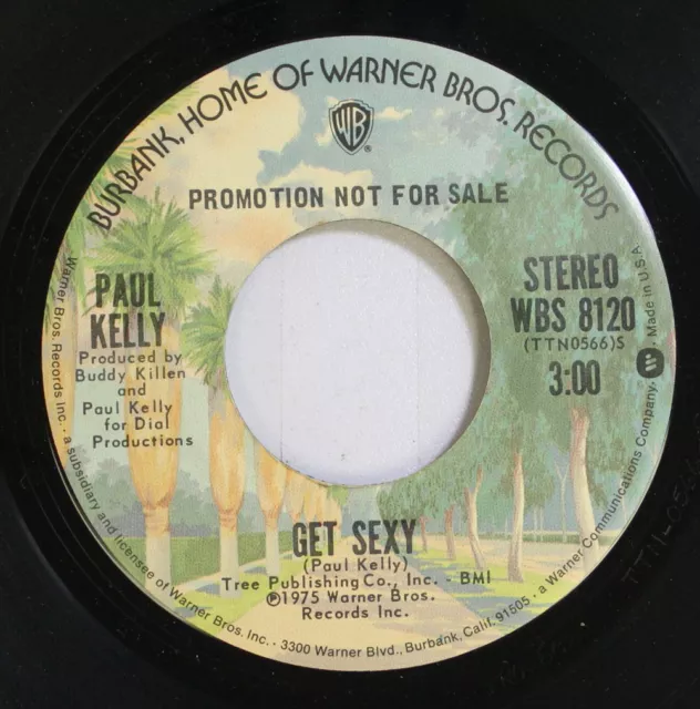 Rock Promo NM! 45 Paul KELLY - Get Sexy / Auf Warner Bros.Records