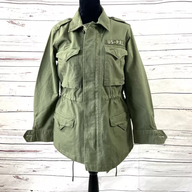 Polo Ralph Lauren Jacket Women’s Small Green Military US Army USMC Field