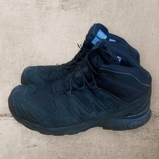 SALOMON XA FORCES Mid GoreTex EN Pro 3D Trail Boot Black Size 11.5 US