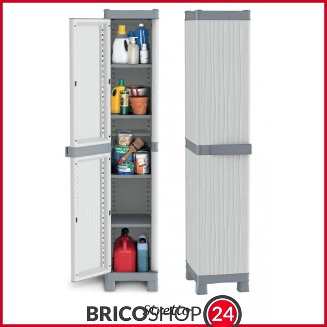 Mobile Con Anta Bianco: 7 Ripiani Regolabili, Design Salvaspazio, Dimensioni 50x30x182 Cm, Per Organizzare Casa E Ufficio