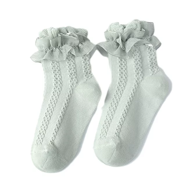 1 Pair Lace Socks Toddler Comfortable Floor Sock White Socks Universal
