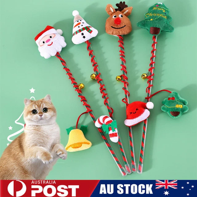 Cat Toy Feather Cat Teaser Wand Cat Interactive Toys Caterpillar Colorful Rod