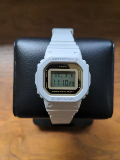 Casio G Shock GMD S5600 Watch Gold White Band Mod Mini GShock 5600