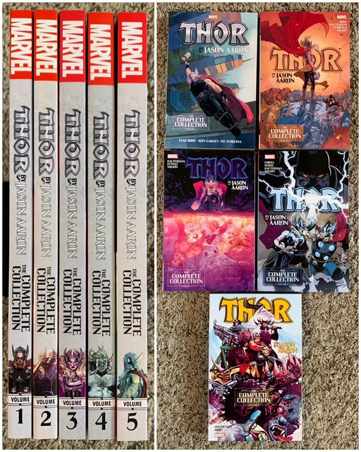 Thor Jason Aaron Complete Collection TPB Set 1 2 3 4 5 Jane Foster Loki 8 25 700