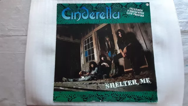 Cinderella     "Shelter Me"     Vinyl 12" Single Records