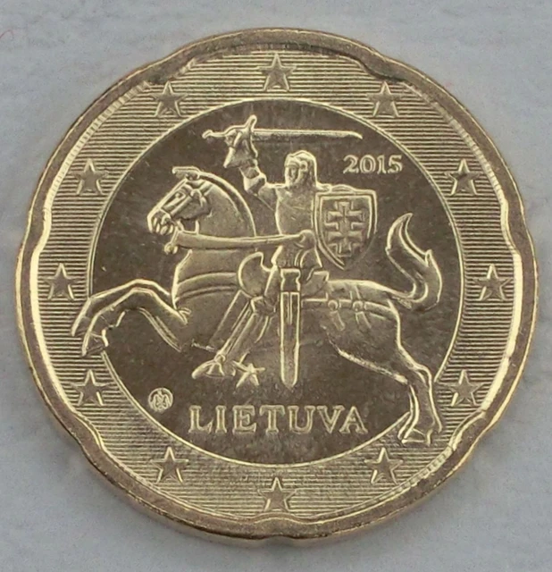 20 cent Currency Coin Lithuania 2015 uncirculated