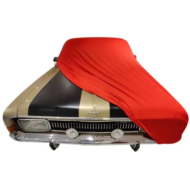 Bâche de protection compatible avec  Opel Commodore B pour intérieur Rouge