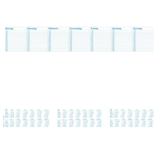 RNK Verlag  46617 Schreibunterlage Jahresplan Weiß (B x H) 600 mm x 420 mm