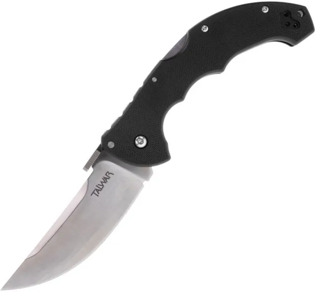 Cold Steel Talwar Lockback Folding Knife Black G10 Handle S35VN Plain CS21TTL
