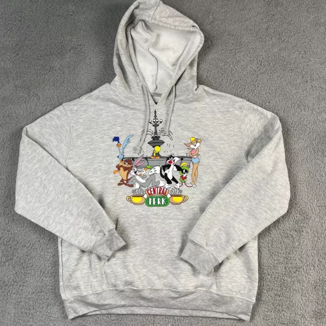 Friends Bugs Bunny Hoodie Adult 2XL Gray Fleece WB 100 Celebrating Every Story