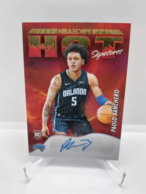 Paolo Banchero Panini NBA Hoops Hot Signatures 2022-23 RC Rookie Auto Autograph