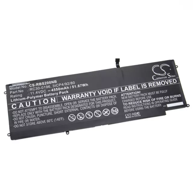 Batterie 4550mAh Li-Po pour Razer Blade Stealth i7-7500U, Stealth 12 5 inch