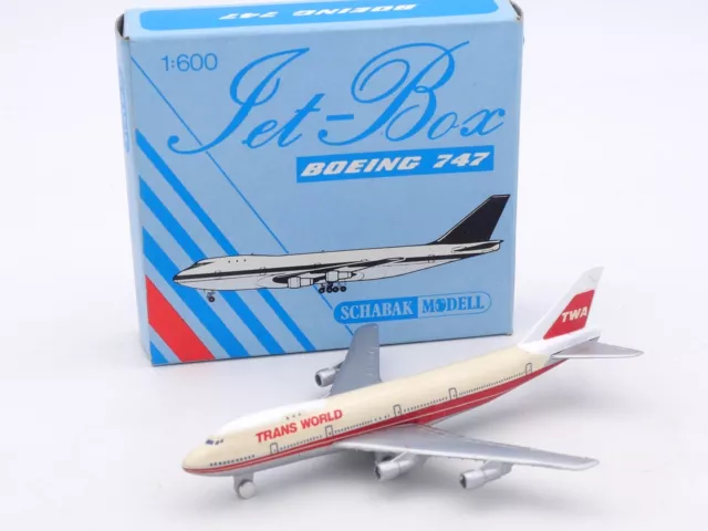 Schabak 1/600 Boeing 747 B Twa Trans World #901/10 Avec Sa Boite