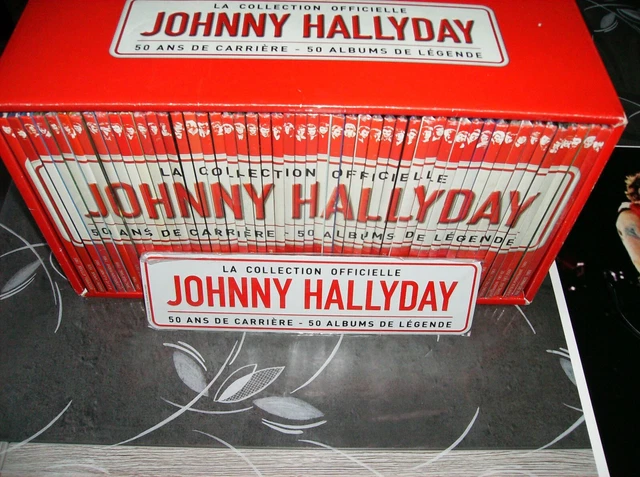 JOHNNY HALLYDAY coffret 50 album de legende 50 de carriére scéllé EUR