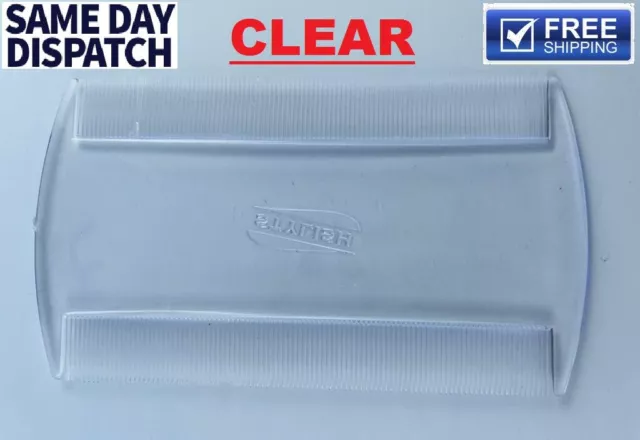 Clear Double Sided Nit Comb Head Lice Detection pet dog cat flea pine para pious