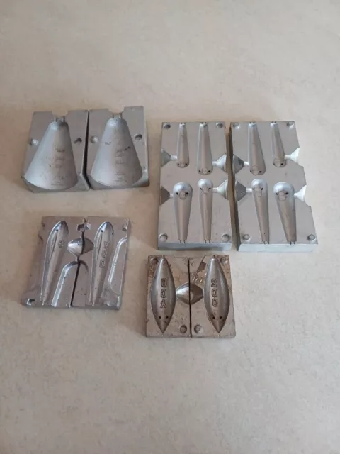 SEA FISHING LEAD weight moulds X4 £20.00 - PicClick UK