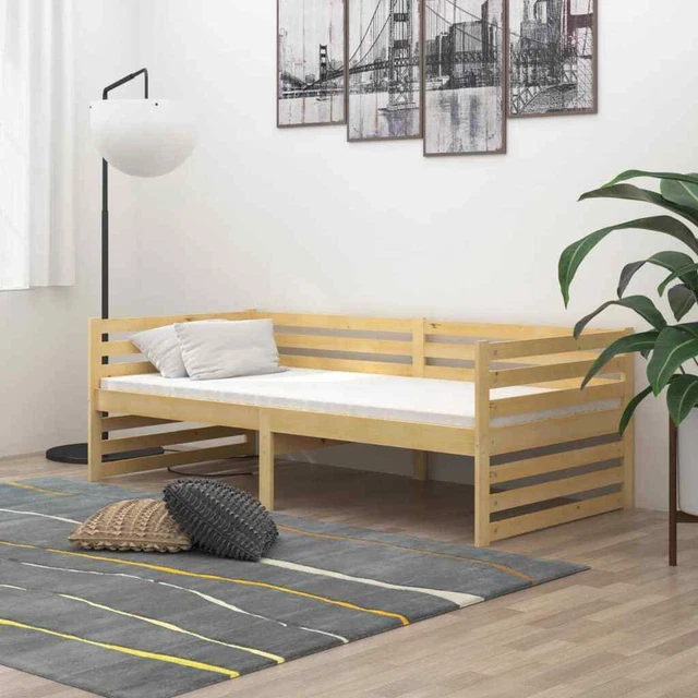 DAY BED WITHOUT Mattress Solid Wood Pine 90x200cm £89.90 PicClick UK