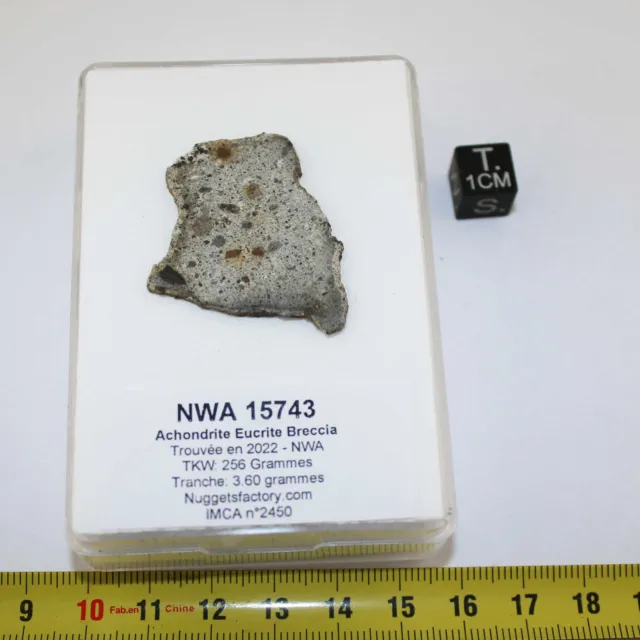 Meteorite Nwa 15743 Nel Una Scatola Nitrite Breccia (3.60 Grs 003)