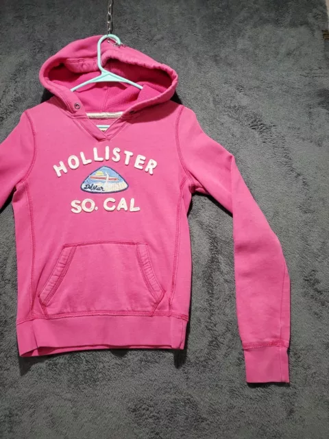 Hollister So Cal Hooded Sweatshirt Womens Small Y2K Hoodie Preppy Beach Vibes 3