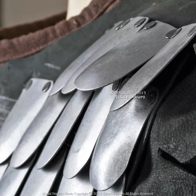 Medieval Style 100 Pcs Loose Round Scale Armor Plate 20G Steel SCA LARP Cosplay