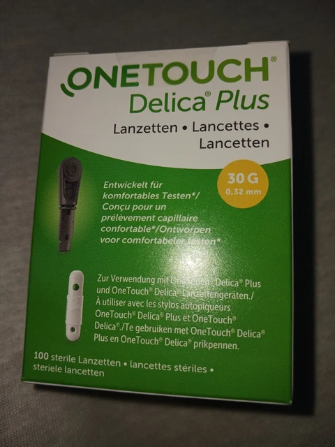 ONE TOUCH Delica Plus Lanzetten 100 Stück - PZN 14817354 MHD 04/2027