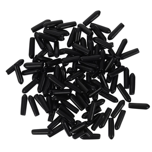 500PCS Rubber End Caps Rubber Caps Intake Vacuum Hose End Vacuum Hose Connector