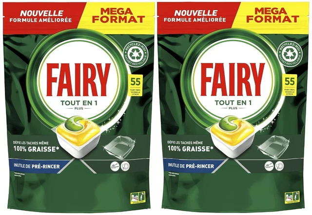 Lot De 132 Tablettes Lave-vaisselle Fairy Original All In One - Parfum Citron - Neuf Dans Son Emballage