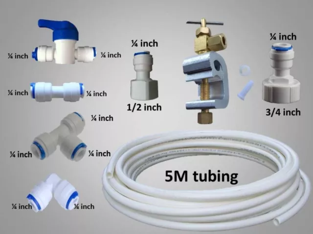 LG Fridge Freezer Water Filter hose Connection Plumbing Kit with 10m Tubing  371