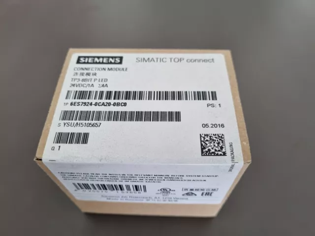 SIEMENS SIMATIC TOP CONNECT 6ES7924-0CA20-0BC0 inkl. 19% MwSt. + Re. SOFORT!