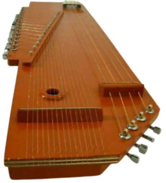 Musical Instrument Swarmandal Tanpura Full Rich Drone Sound 2 In One Brown