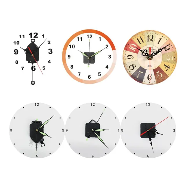 DIY Black Quartz Wall Clock Movement Mechanism Replacement Repair Tools 3
