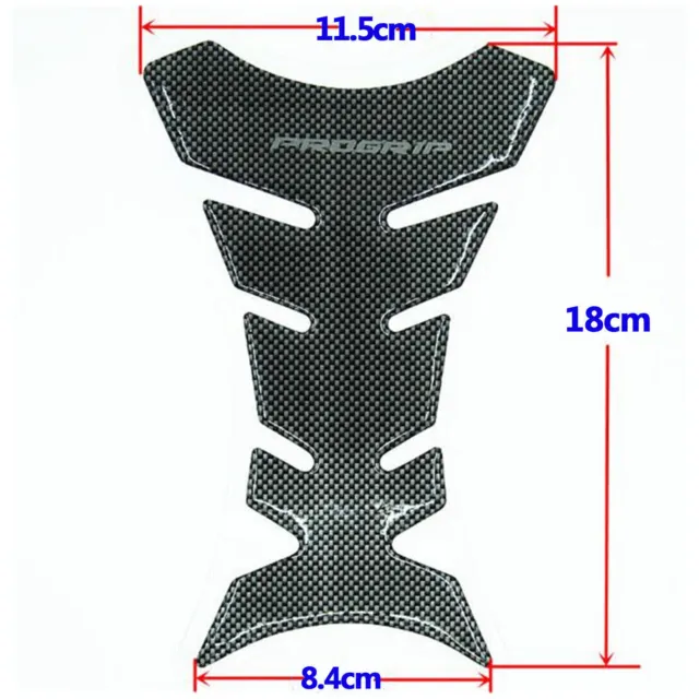 3D Carbon Fiber Motorcycle Gel Oil Gas Fuel Tank Pad Protector Sticker Decal