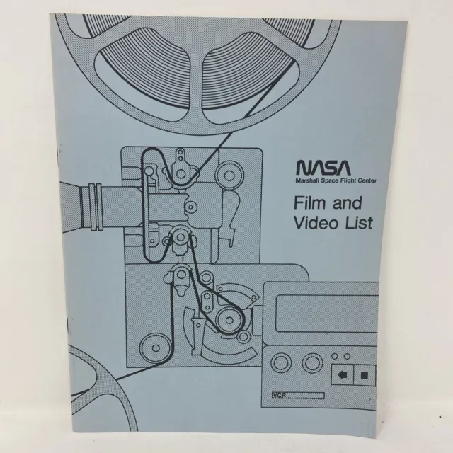 Vintage 1986 NASA Film And Video List Brochure