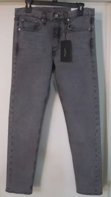 Genuine Rag & Bone Mens Greyson Fit 2 Slim Denim Jeans Sz 30 X 32 New! Free Ship