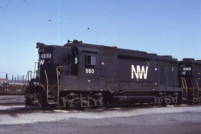 Duplicate  Train Slide Norfolk & Western GP-30  #560 05/1980 Chicago Illinois