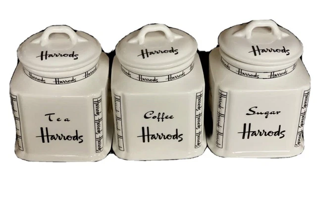 Harrods tea sales coffee sugar jars