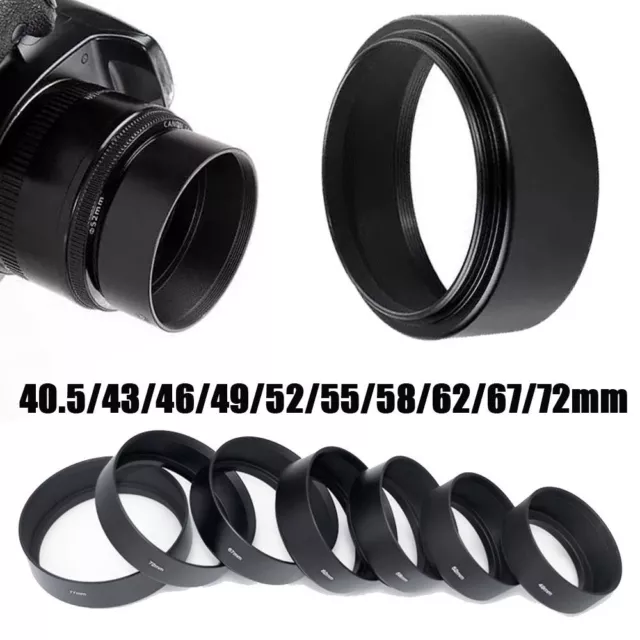 Mid Focus Screwed Lens Hood for Canon/Nikon 40.5/43/46/49/52/55/58/62/67/72mm