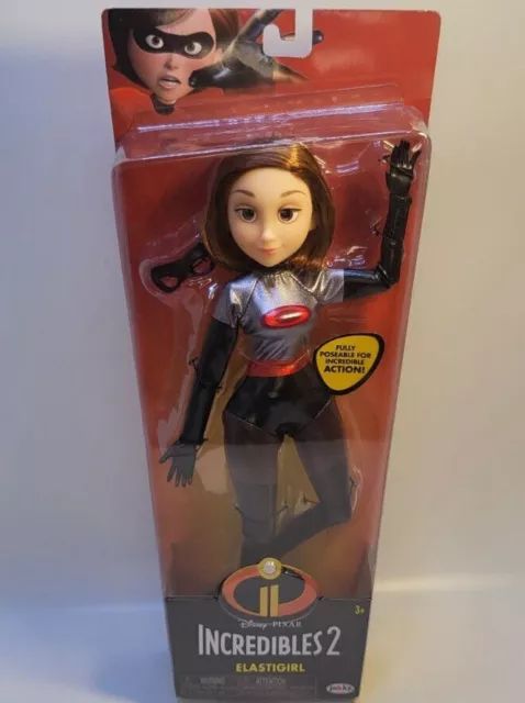 New Elastigirl Doll Figure Poseable 11" Disney The Incredibles 2 Grey Suit