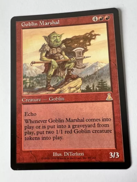 MTG Magic The Gathering Urzas Destiny Goblin Marshal Rare