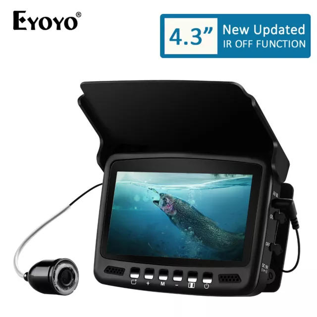 Eyoyo EF43A-25M 4.3" Underwater Fishing Camera 1000TVL Fish Finder Night Vision