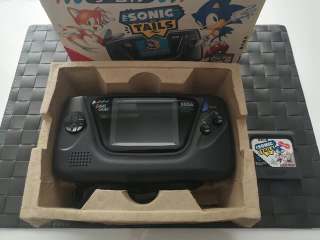 Sega Game Gear in box pack Sonic + recapped